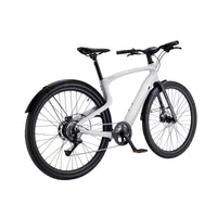 Urtopia Vélo électrique de croisière adulte en carbone 1 Pro Smart 27,64" à enjambement haut - Blanc S