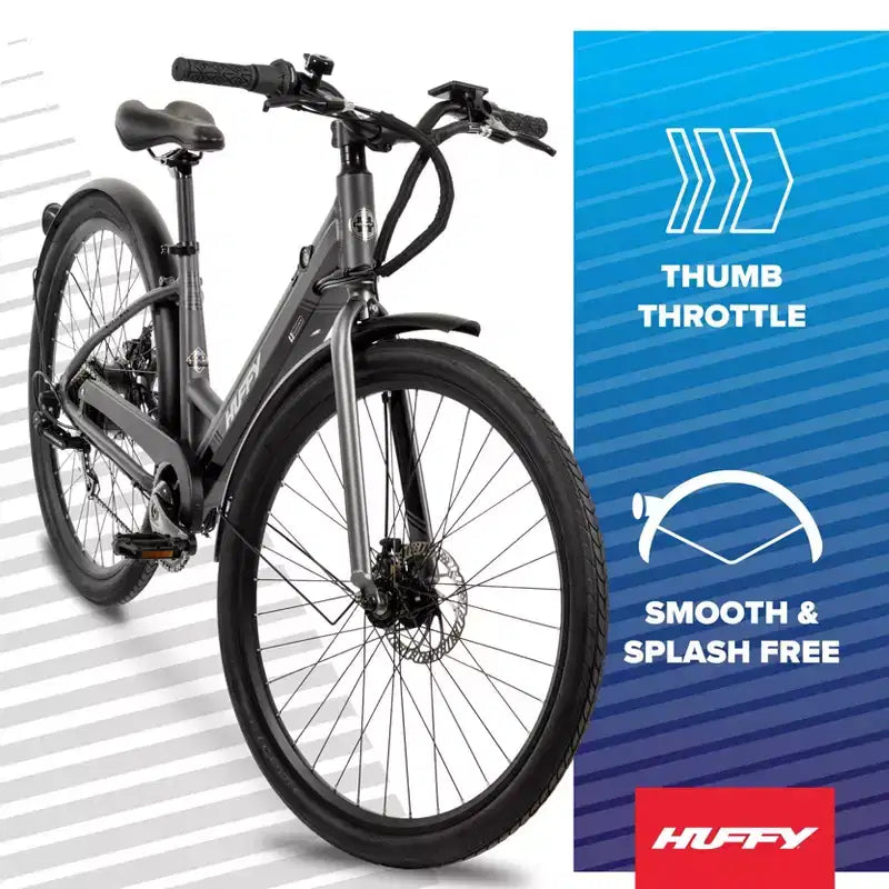 Vélo électrique Huffy Vienna 27.5" 36V pour adultes - Gris mat