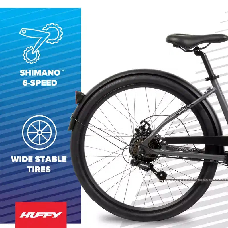 Vélo électrique Huffy Vienna 27.5" 36V pour adultes - Gris mat
