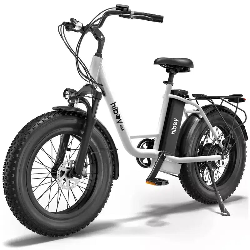 Vélo électrique de croisière Hiboy Adult EX6 20" à enjambement bas - Blanc