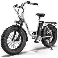 Vélo électrique de croisière Hiboy Adult EX6 20" à enjambement bas - Blanc