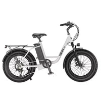 Vélo électrique de croisière Hiboy Adult EX6 20" à enjambement bas - Blanc