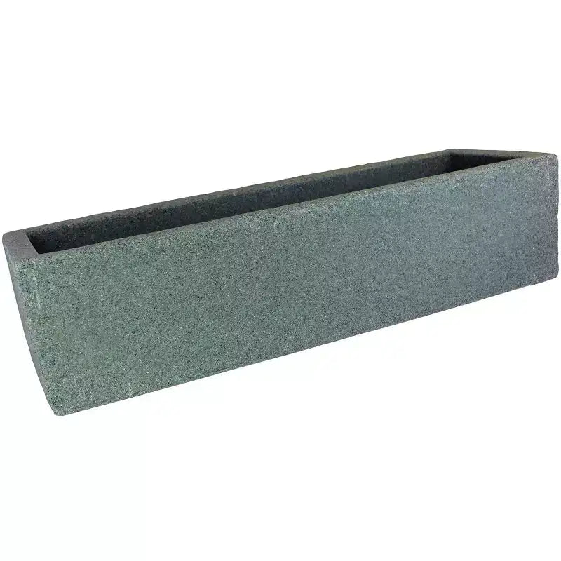 Emsco Auge : jardinière autoportante au sol en résine résistante aux intempéries, sans montage 10"x30"x7,5", rectangulaire