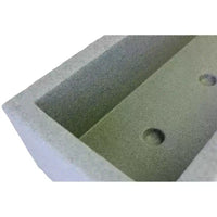 Emsco Auge : jardinière autoportante au sol en résine résistante aux intempéries, sans montage 10"x30"x7,5", rectangulaire