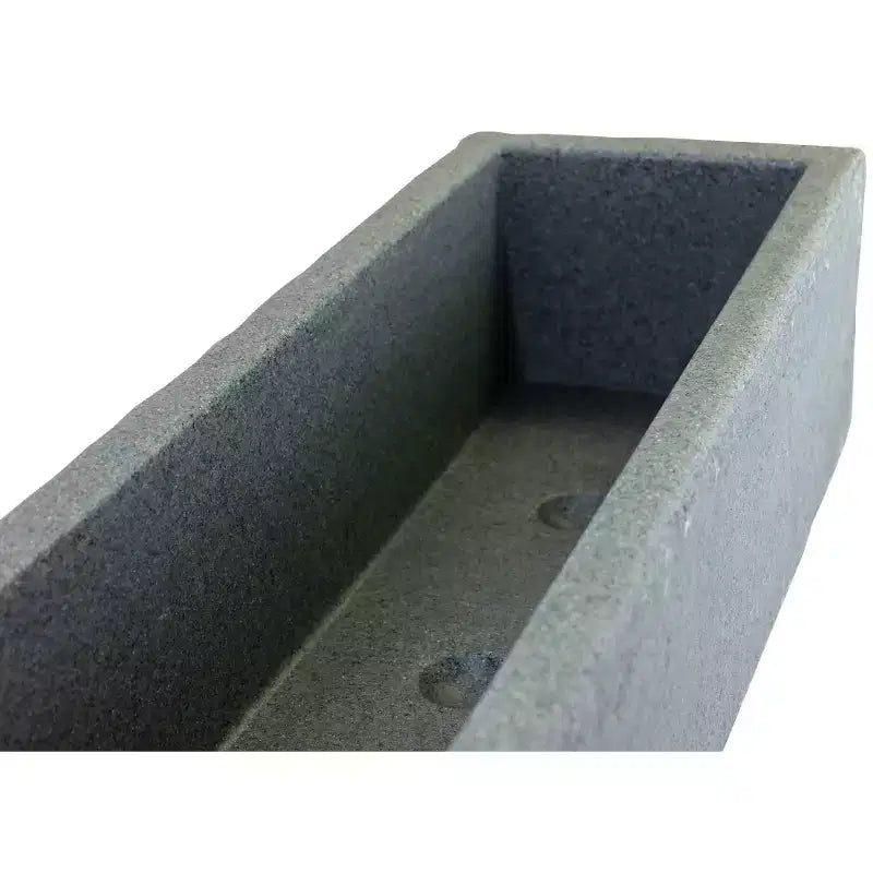 Emsco Auge : jardinière autoportante au sol en résine résistante aux intempéries, sans montage 10"x30"x7,5", rectangulaire