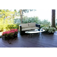 Emsco Auge : jardinière autoportante au sol en résine résistante aux intempéries, sans montage 10"x30"x7,5", rectangulaire