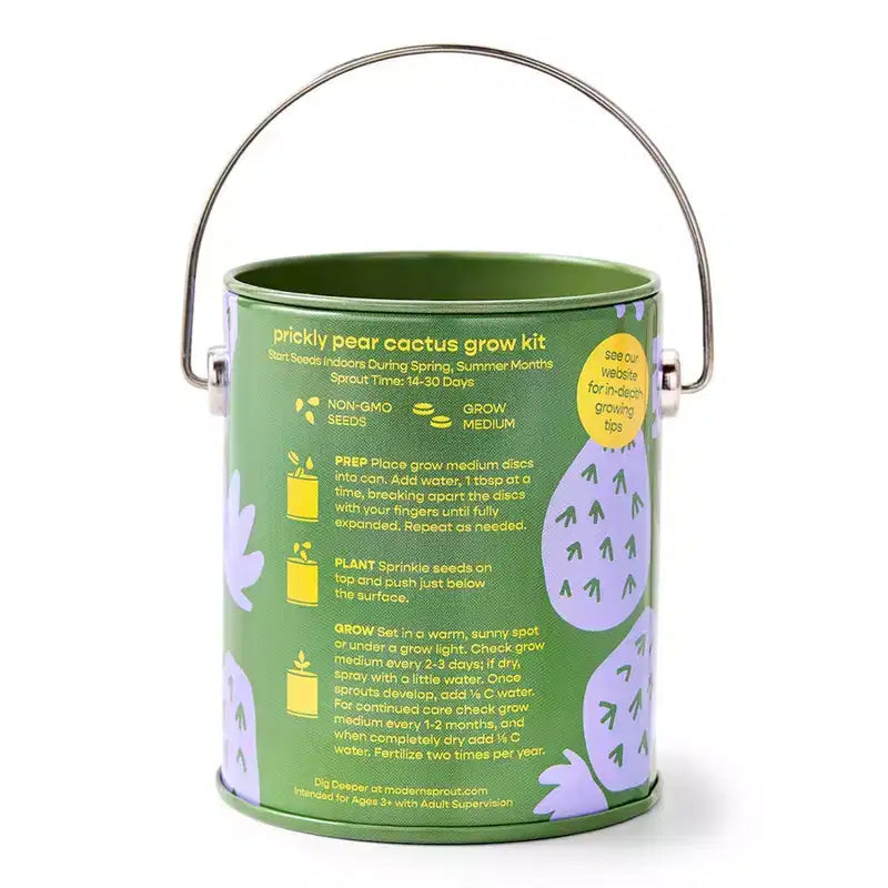 Modern Sprout Cactus Kit de demarrage de semences Stuck on You couleurs complementaires