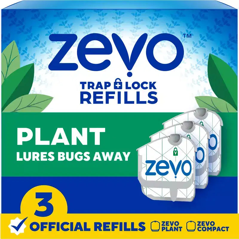 Recharge pour piège à insectes volants Zevo Plant, paquet de 3, blanc