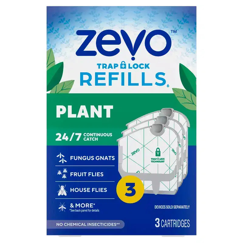 Recharge pour piège à insectes volants Zevo Plant, paquet de 3, blanc