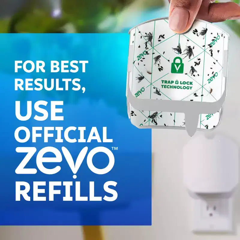Recharge pour piège à insectes volants Zevo Plant, paquet de 3, blanc