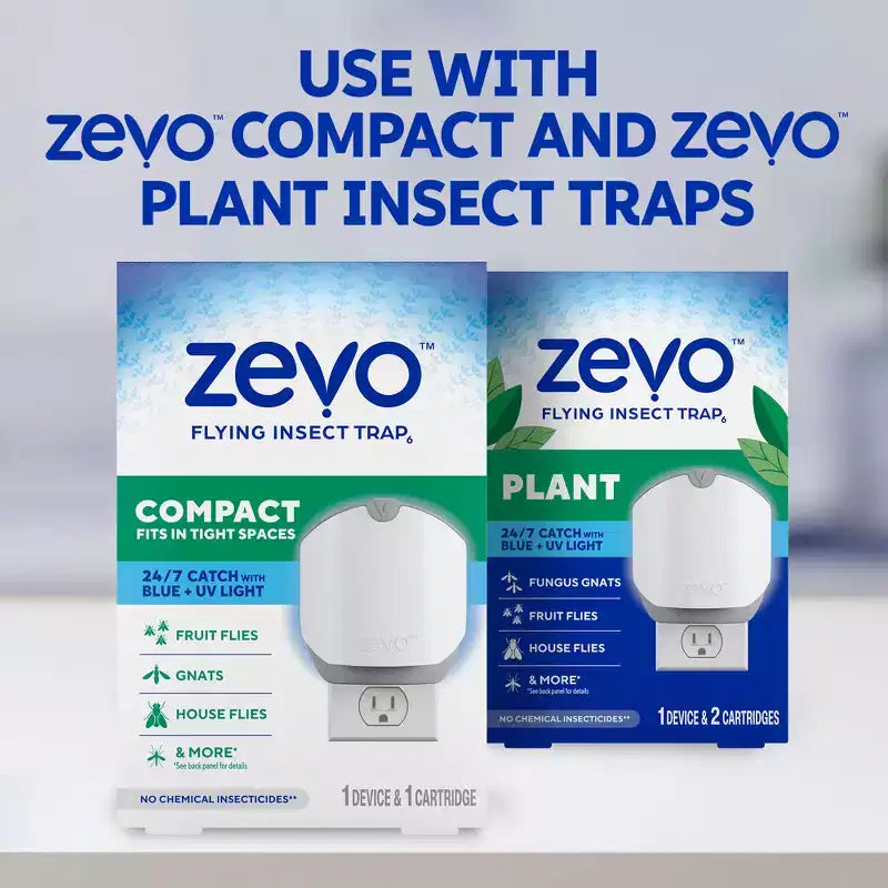Recharge pour piège à insectes volants Zevo Plant, paquet de 3, blanc