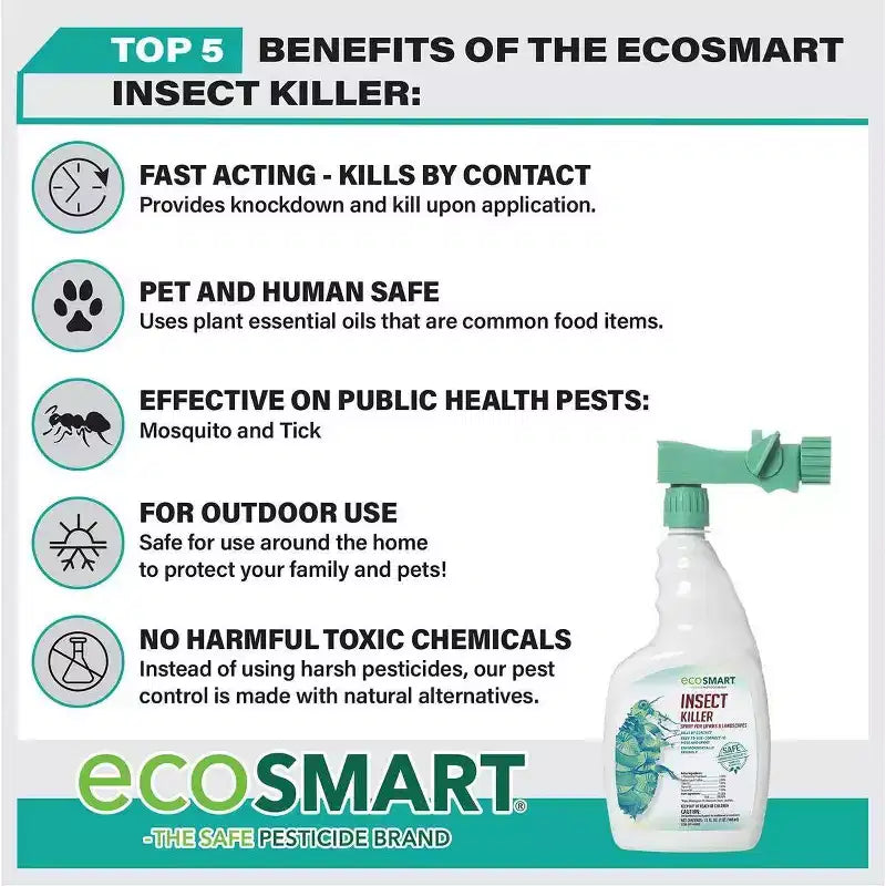 EcoSMART Insecticide en vaporisateur de 946 ml à raccord pour boyau