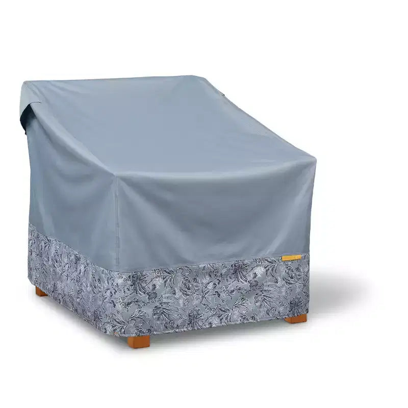 Vera Bradley Housse de chaise longue de patio résistante à l'eau, 1 housse de meuble, gris