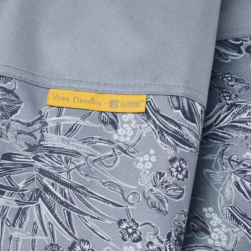 Vera Bradley Housse de chaise longue de patio résistante à l'eau, 1 housse de meuble, gris