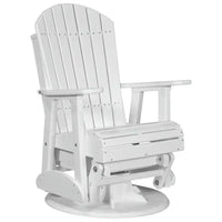 Fauteuil planeur pivotant Adirondack en polybois