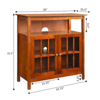 Meuble TV Big Sur Highboy de 40 pouces avec rangements, par Convenience Concepts