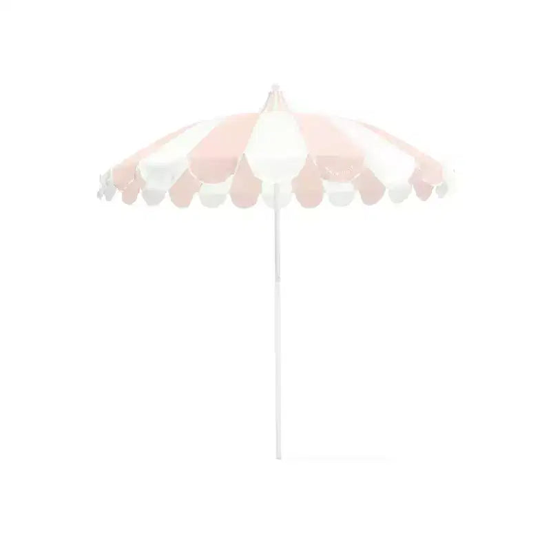 MINNIDIP Parasol de marché de patio rond festonné - blush