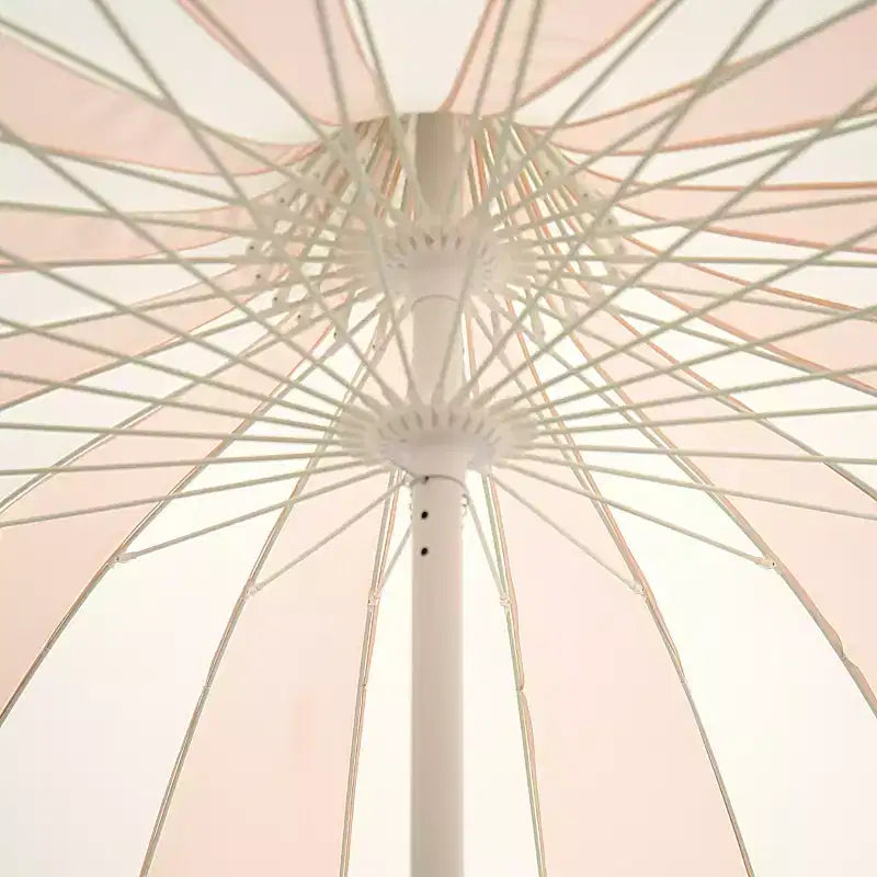 MINNIDIP Parasol de marché de patio rond festonné - blush