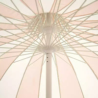MINNIDIP Parasol de marché de patio rond festonné - blush