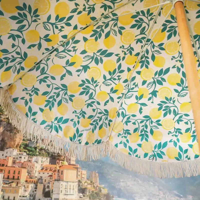 MINNIDIP Parasol de plage rond d'extérieur – Limone