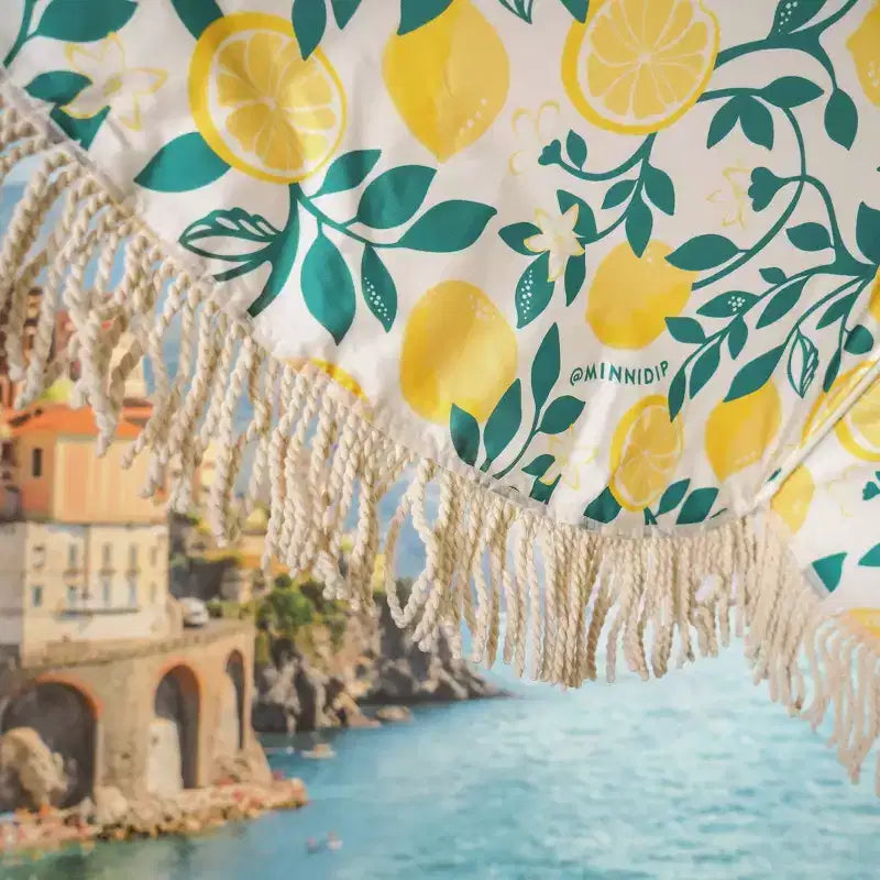 MINNIDIP Parasol de plage rond d'extérieur – Limone