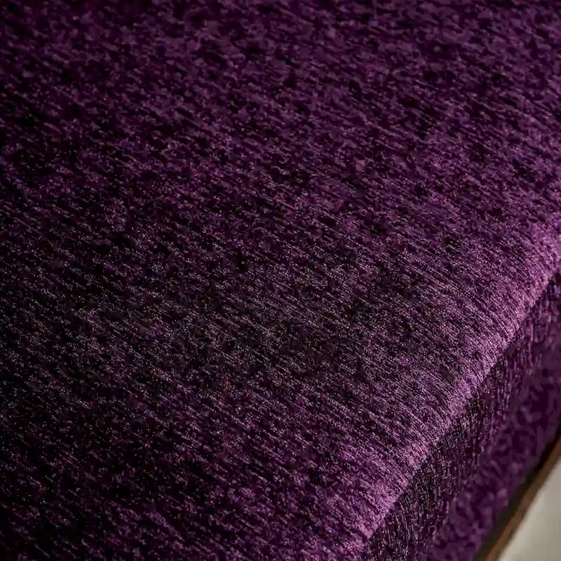 Grendel Causeuse traditionnelle violette en chenille à accoudoirs roulés par Furniture of America