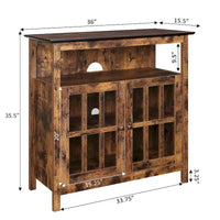 Meuble TV Big Sur Highboy de 40 pouces avec rangements, par Convenience Concepts