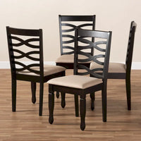Ensemble de 4 chaises de salle à manger modernes et contemporaines