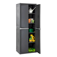 Sterilite Lot de 2 Organiseurs de Rangement à 4 Étagères Réglables pour Garage, Gris - Lot de 2
