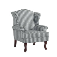 Lot de 2 fauteuils d'appoint à oreilles traditionnels rembourrés
