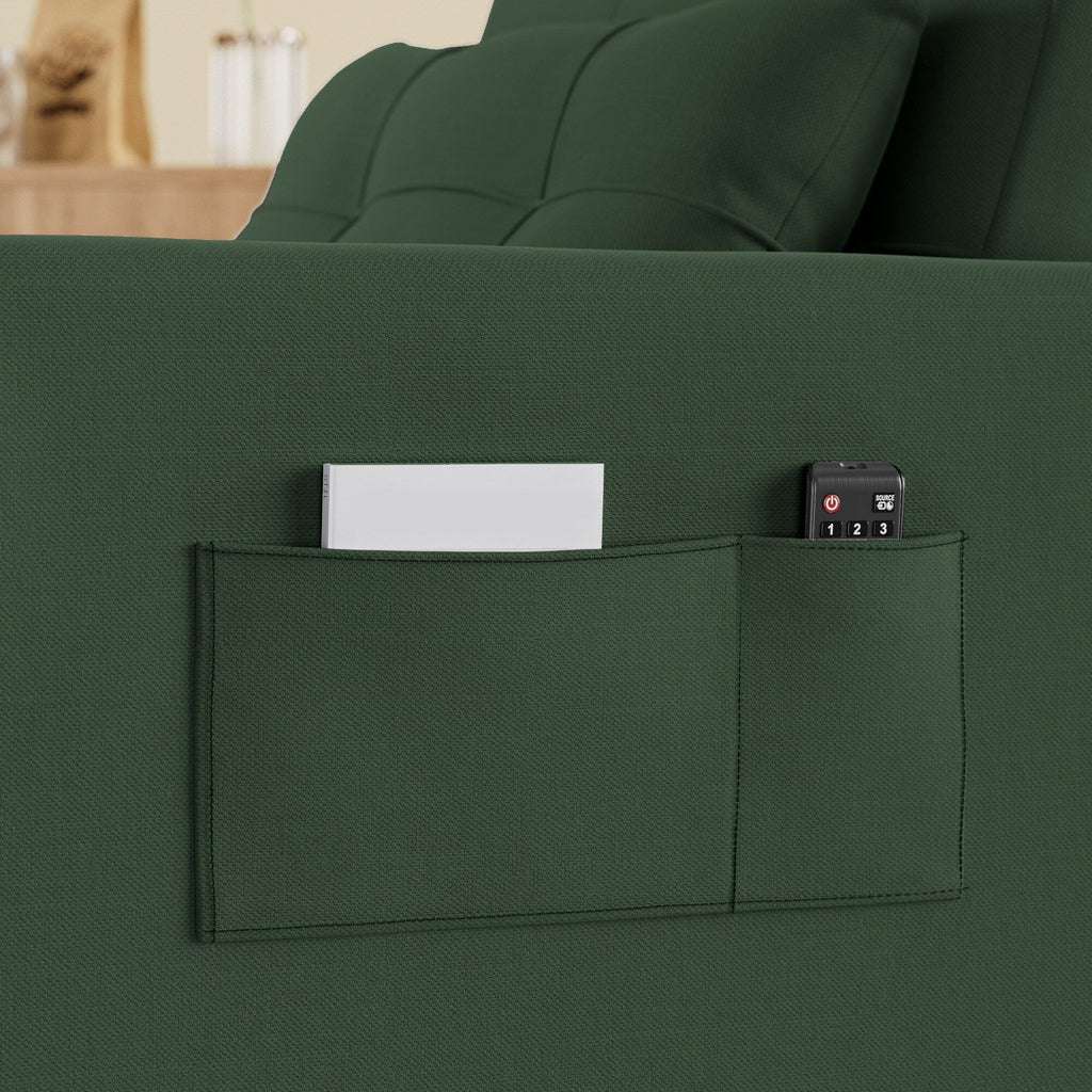 Canapé-lit réglable 3 en 1, fauteuil-canapé escamotable, lit pliant convertible pour salon