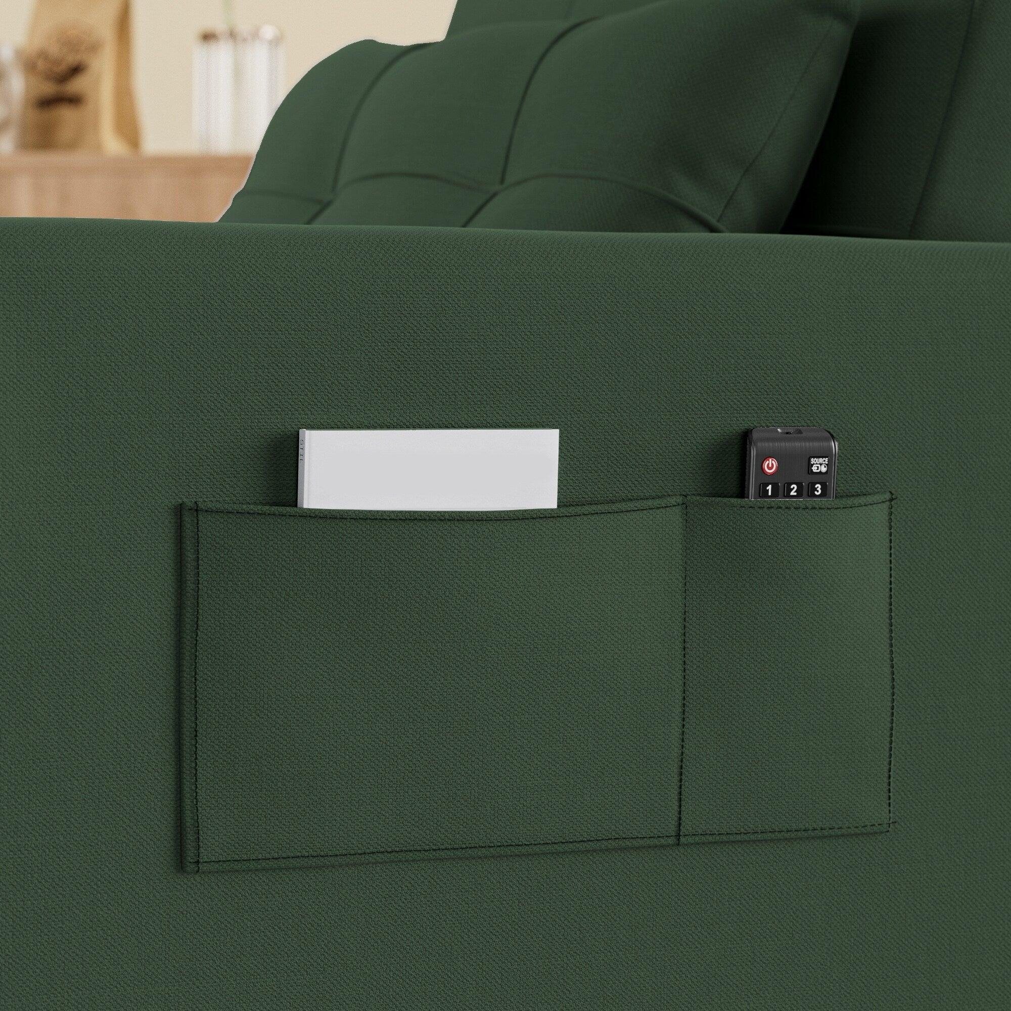 Canapé-lit réglable 3 en 1, fauteuil-canapé escamotable, lit pliant convertible pour salon