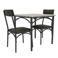 Ensemble table de cuisine et 2 chaises rembourrées