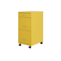 Space Solutions Classeur métallique 3 tiroirs 18 de profondeur