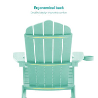 Bonosuki Lot de 2 chaises pliantes Adirondack pour patio et brasero