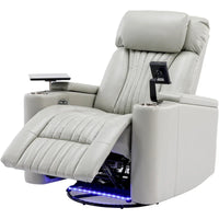 Fauteuil inclinable motorisé de cinéma maison multifonctionnel pivotant à 270°