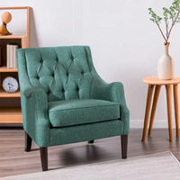 Fauteuil d'appoint capitonné moderne