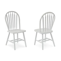 Chaise de salle à manger Windsor Arrowback en bois massif