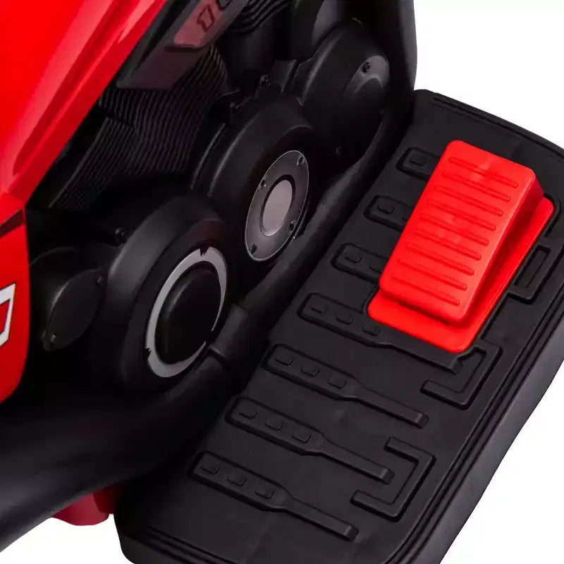 Moto Qaba porteur, voiture à bulles 6V, moto électrique à 3 roues 3 km/h pour enfants avec phares LED, musique, marche avant et arrière