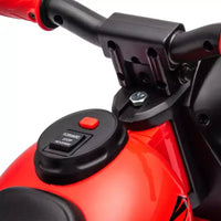 Moto Qaba porteur, voiture à bulles 6V, moto électrique à 3 roues 3 km/h pour enfants avec phares LED, musique, marche avant et arrière