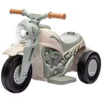 Moto Qaba porteur, voiture à bulles 6V, moto électrique à 3 roues 3 km/h pour enfants avec phares LED, musique, marche avant et arrière