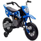 Qaba Kids Motorcycle with Twist Grip Throttle, 12V Electric Motorcycle with Training Wheels, Rear Suspension & Music