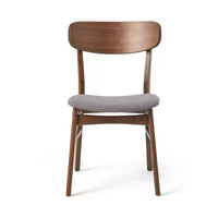 Ensemble repas en bois rembourré GDFStudio Balfern 5 pièces Mid Century Modern