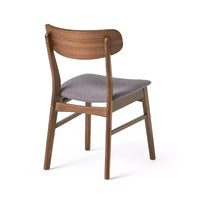 Ensemble repas en bois rembourré GDFStudio Balfern 5 pièces Mid Century Modern