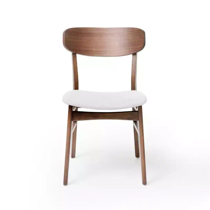 Ensemble repas en bois rembourré GDFStudio Balfern 5 pièces Mid Century Modern