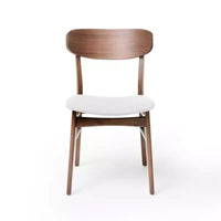 Ensemble repas en bois rembourré GDFStudio Balfern 5 pièces Mid Century Modern
