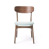 Ensemble repas en bois rembourré GDFStudio Balfern 5 pièces Mid Century Modern