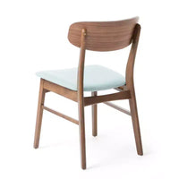 Ensemble repas en bois rembourré GDFStudio Balfern 5 pièces Mid Century Modern