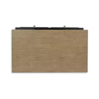 Signature Design by Ashley Drazmine Table basse relevable bicolore avec tiroirs de rangement et roulettes, Marron