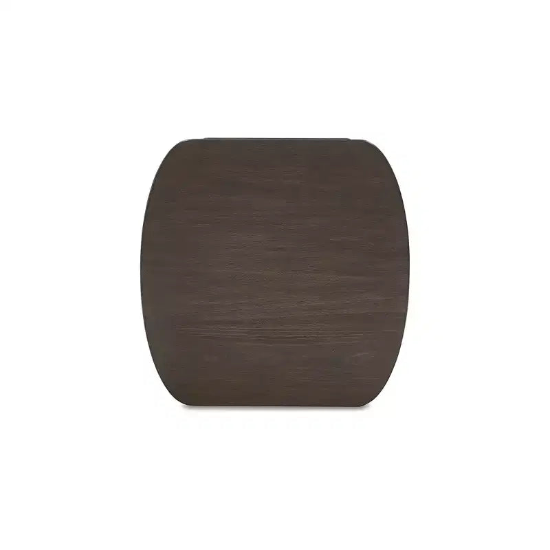 Table d'appoint contemporaine Signature Design by Ashley Korestone avec étagère de rangement, brun foncé